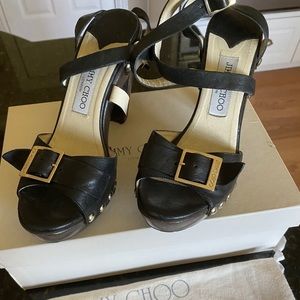 Jimmy Choo Platform Sandals Shoes Women 39 With COA ,Box & Dust Bag